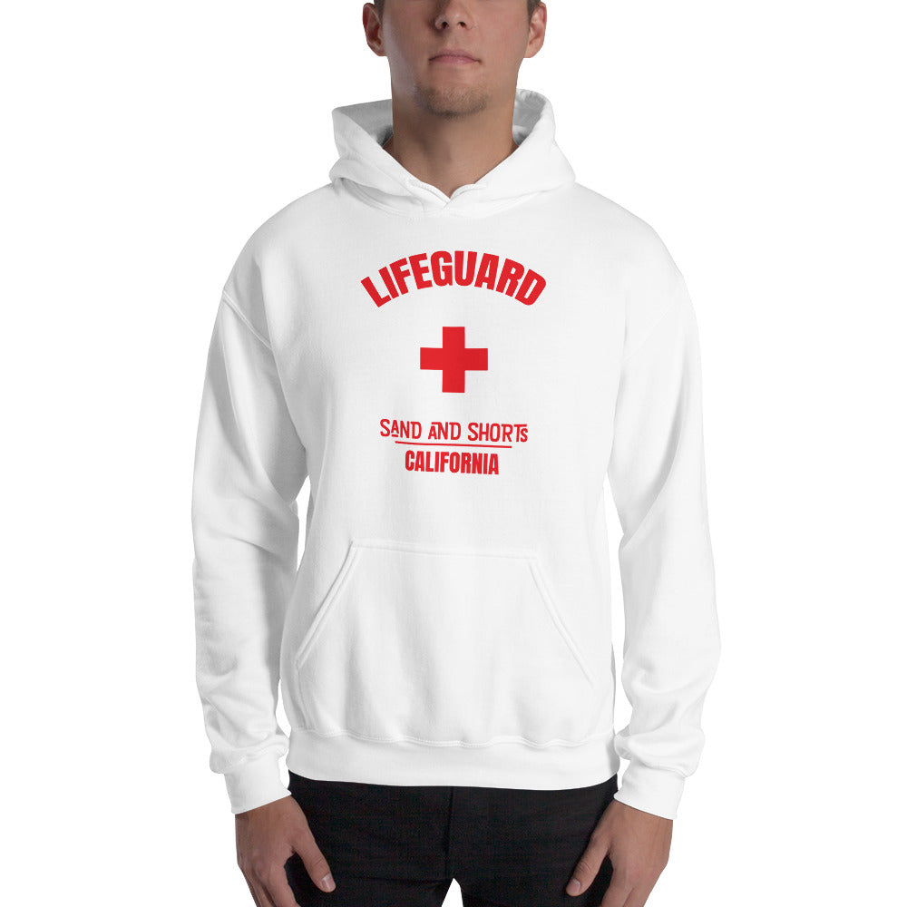 Lifeguard White Hoodie SANDANDSHORTS.COM